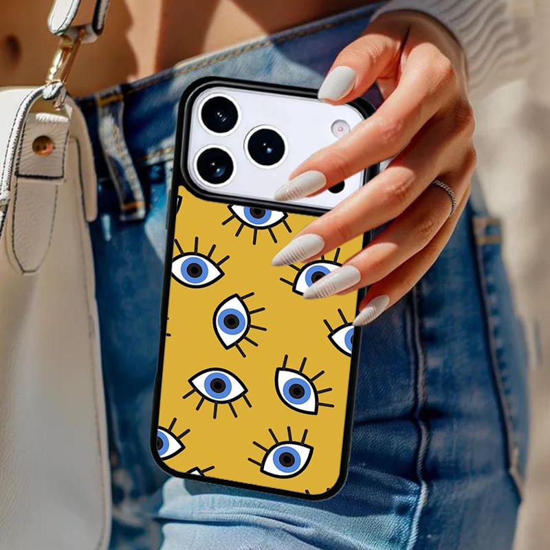 EVIL EYE Collage Phone Case For iPhone 17 Air 14 15 13 12 Max Cover For Apple 14 15 16 16e 11 Pro Max Plus