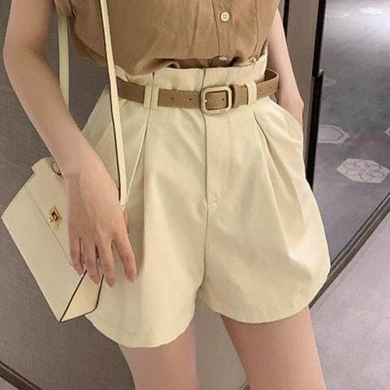 Spring 2026 Korean Style Sleeveless Shorts Set with Dimensional Decoration for Light-Skinned Wear