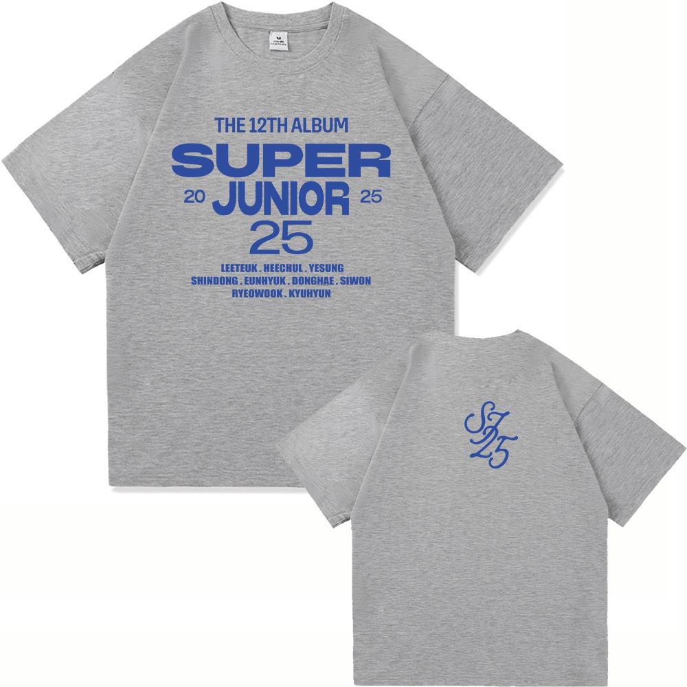 12TH ALBUM SuperJunior 25 Fashion Women Clothing for Lover Days Fans Gifts Harajuku High Quality Clothes Vintage Cotton TShirts