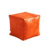 Waterproof PU Leather Ottoman Large Capacity Moroccan Pouf Unstuffed Cushion Cover  Tatami