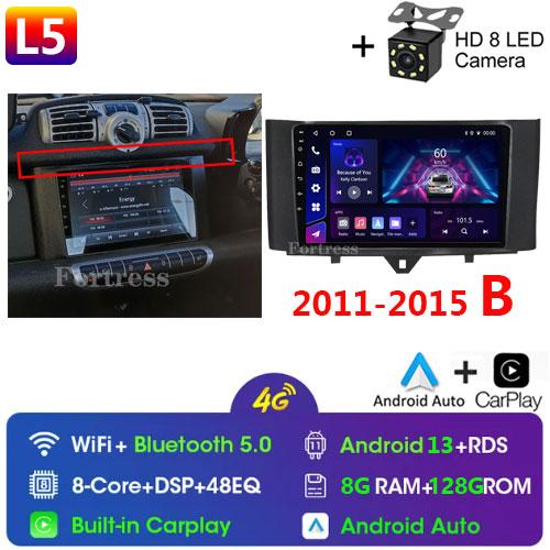 For Mercedes Benz Smart Fortwo 2006 - 2015 Android Car Radio Multimedia Player Carplay Navigation GPS Touch Screen Auto Stereo