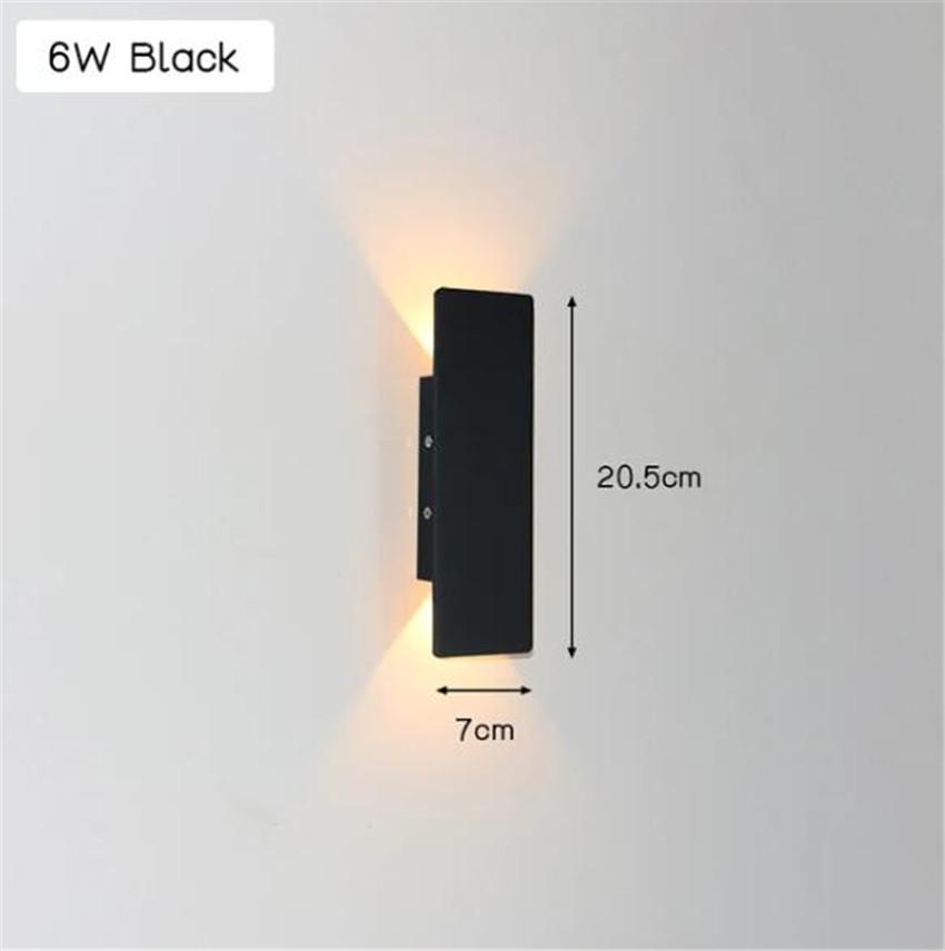 Modern LED Waterproof Outdoor Wall Lamp IP65 Aluminum up down Sconce Indoor Decorative Lighting