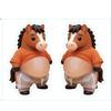 Cartoon Horse Stickers Horse Belly Sticker Squeezeable 3D Stickers Anti-Collision Pads Multifunctional Silicone Self-Adhesive
