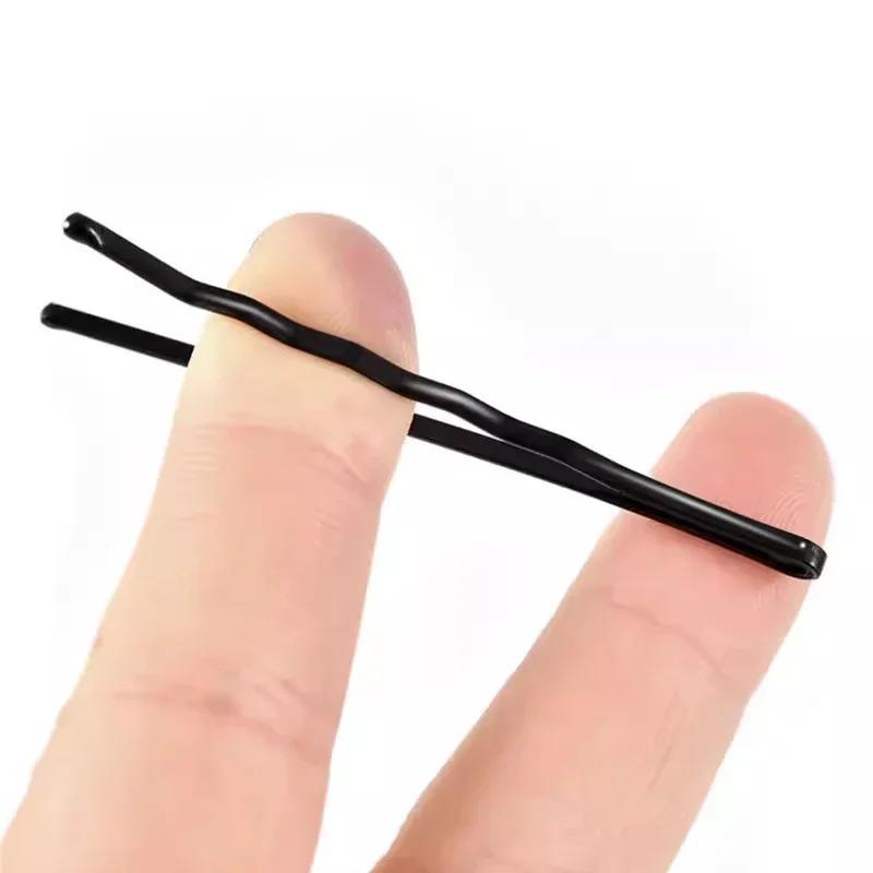 60/600pcs Black Hairpins for Women Hair Clip Lady Bobby Pins Invisible Wave Curly Bride Disposable Hairgrip Barrette Hair Clips