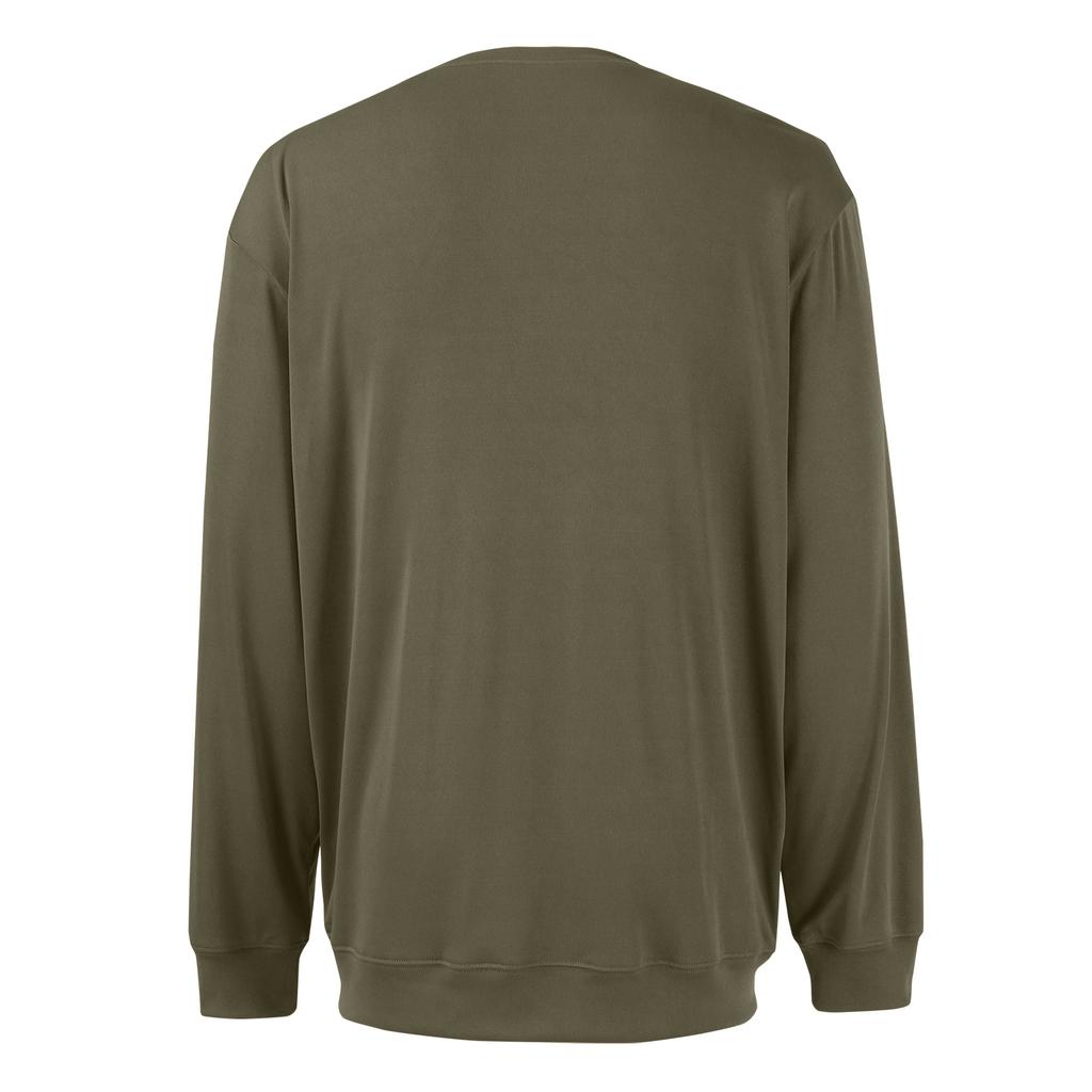 Men's Casual Style Solid Color Loose  Shirt Long-sleeved Top