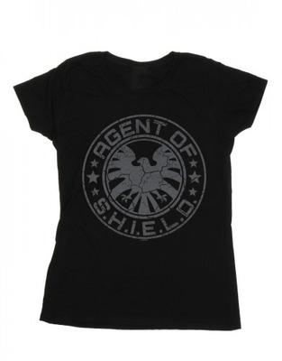 Damen/Damen Avengers Schild Gehämmert Kreis Baumwolle T-Shirt