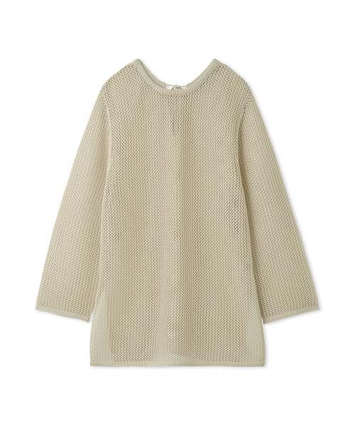 

Emi Mesh Knit Free Small 2-Way Pullover, 13WNT251056, Women s, LBEG, Size,