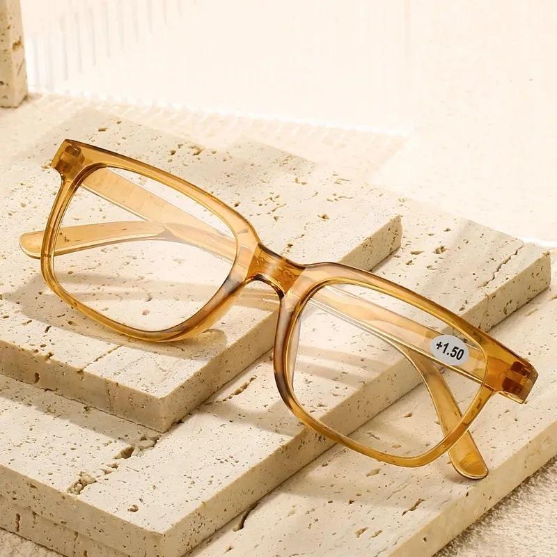 New Fashionable Transparent Reading Glasses Women Portable Presbyopic Glasse For Men And Women Lente De Lectura Para  Lente