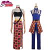 Traje de Cosplay Jojo's Bizarre Adventure Elástico Respirável Alta Qualidade Para Halloween Comic Con Role Play