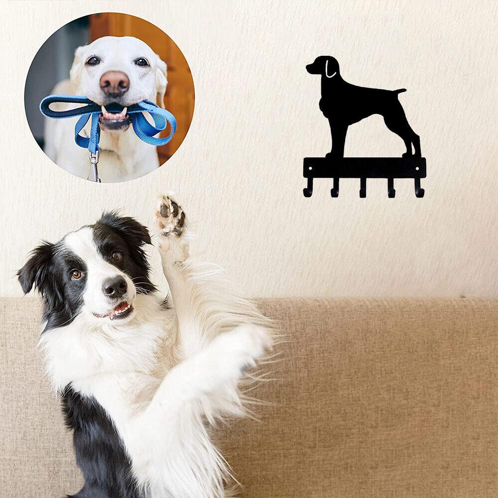Metal Wall Mount Key Holder Dog Decor Brittany Key Organizer Hanger Steel