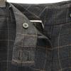 INCOTEX Made In Japan Wool Check Straight Pants 42 Gray Women Used