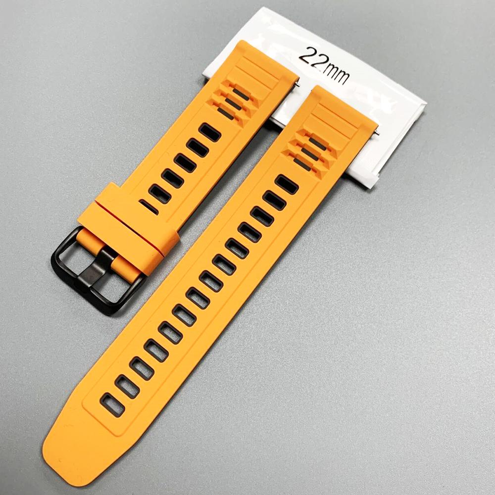 22mm Silicone Strap For Huawei Watch 5 4/GT6 Pro GT 6 5 4 3 46mm Replace Band For Amazfit Bip 6 5/BALANCE 2 GTR4 Sports Bracelet