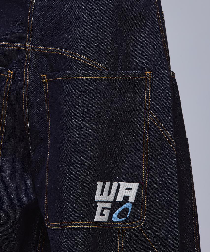 SCALLYWAG Double Knee Baggy Carpenter Raw Denim [Indigo]