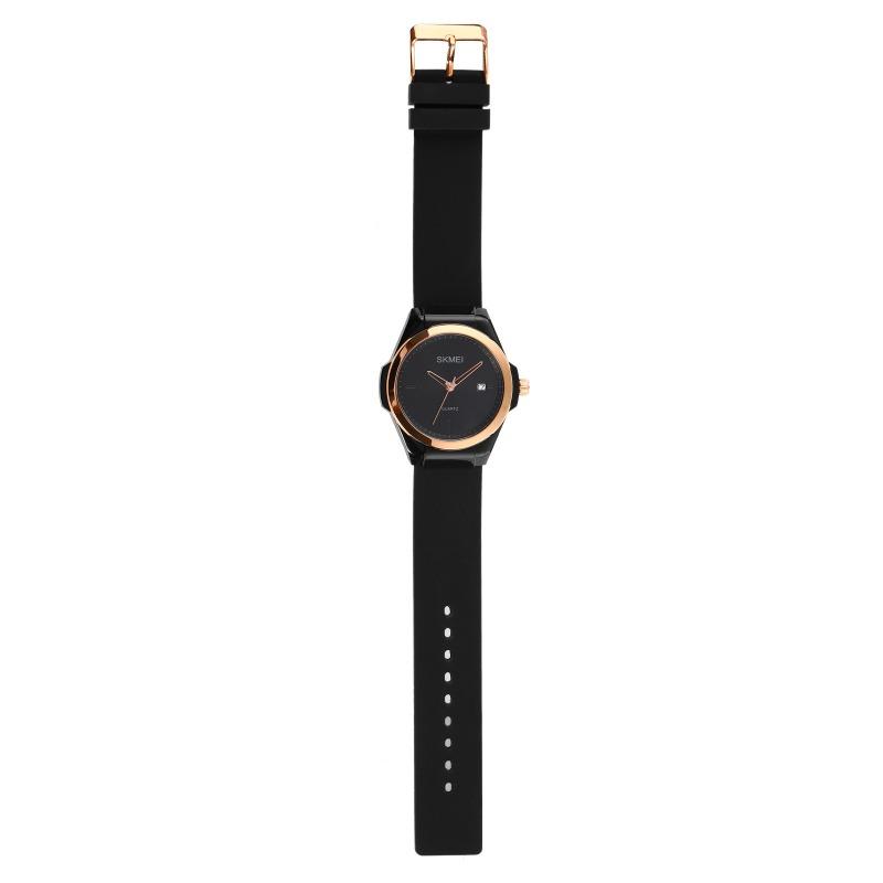 Fashion Casual Silicone Student Watch Simple Transparent Case with Ladies Quartz Watch