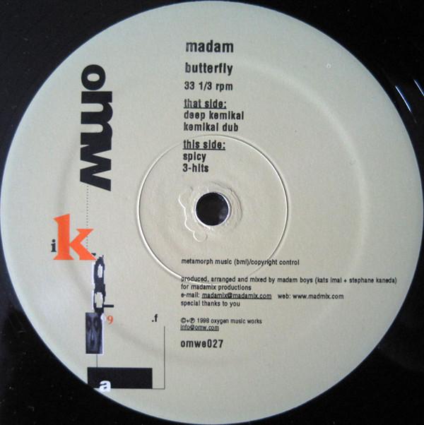 

12inch Record MADAM - Butterfly OMWE027 OMW 1998 US Dance & Electronica Used