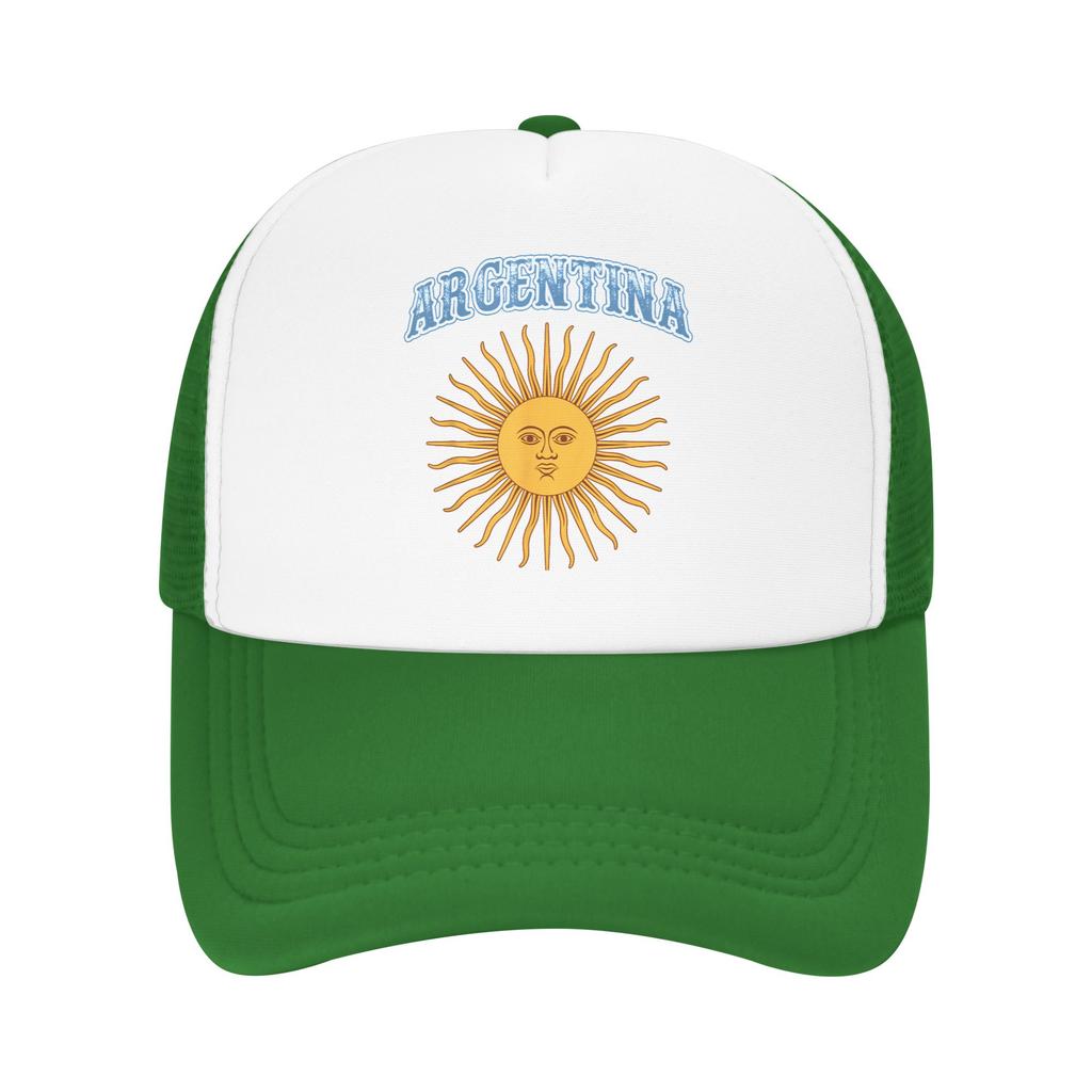 Argentina Argentinian Flag Sun of May Pride Mesh Baseball Cap Unisex Casual Sun Hat Hats Adjustable Summer Trucker Cap