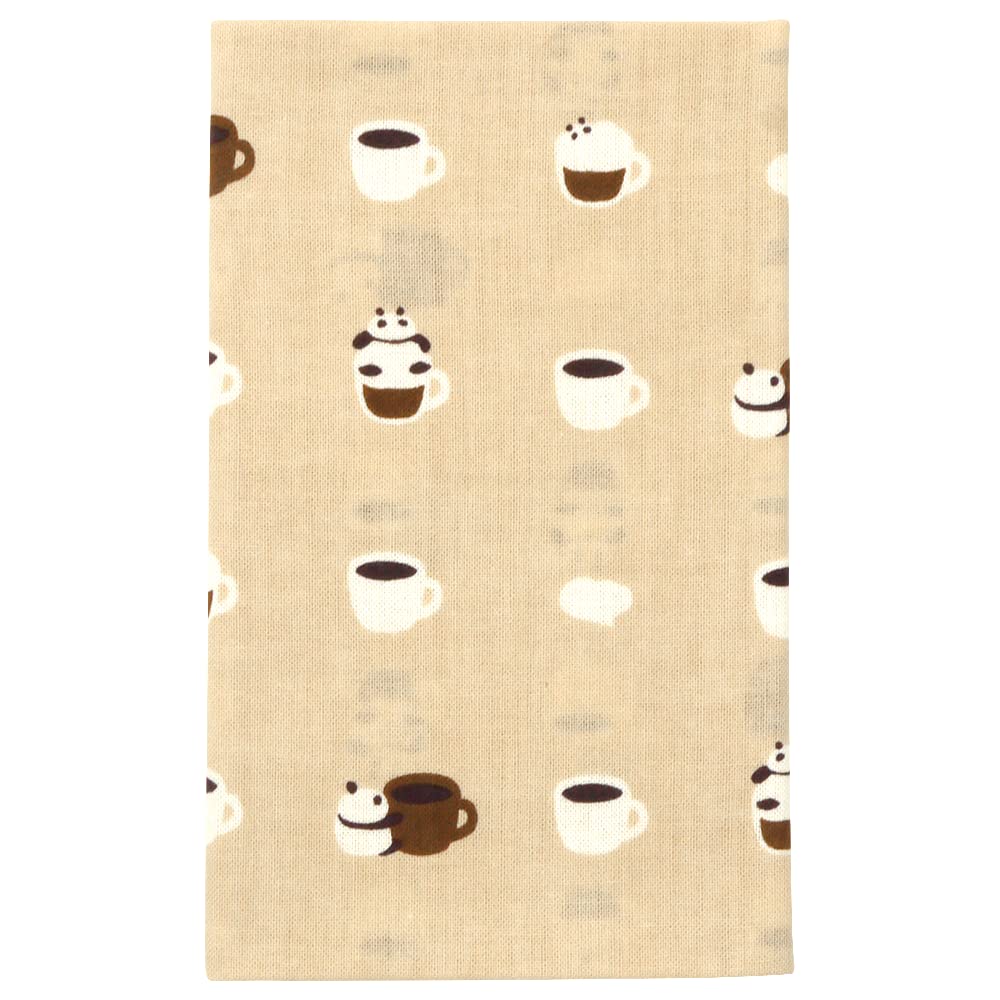 Hamamonyo Tenugui hand Panda Cappuccino Beige (Japanese towel) -
