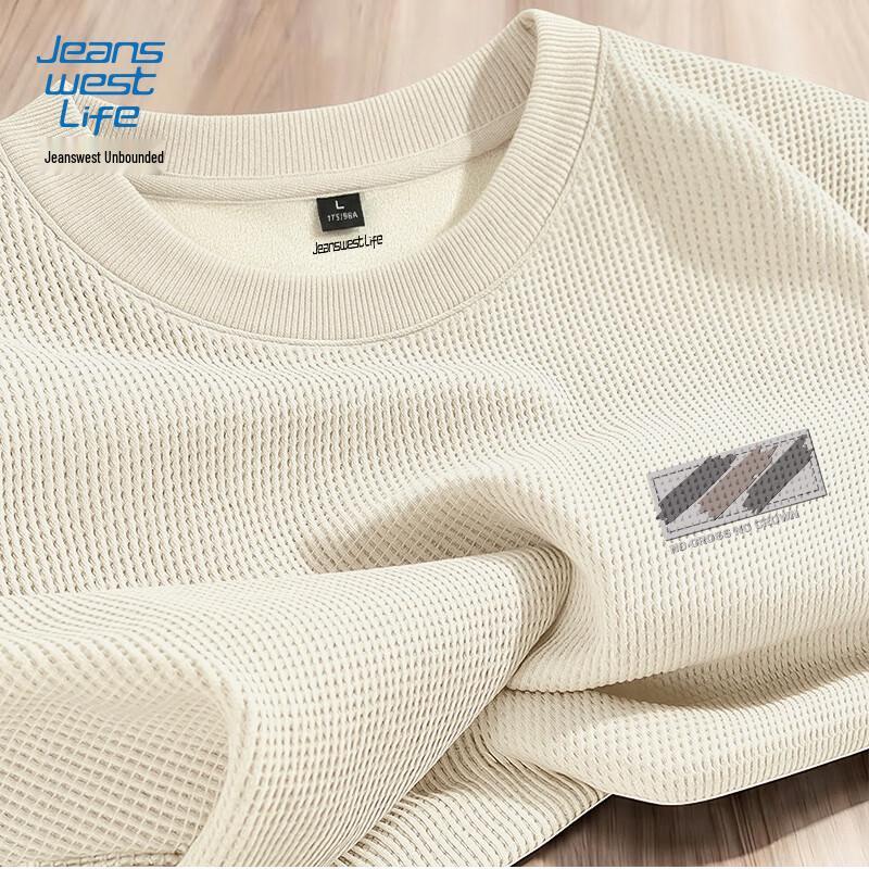 JEANSWEST LIFE Мужской свитшот с круглым вырезом на флисовой подкладке, утяжеленный M
