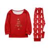 Print Cute Family Set Pajamas, Home Clothes, Family Set Long Sleeve Top Pants Set