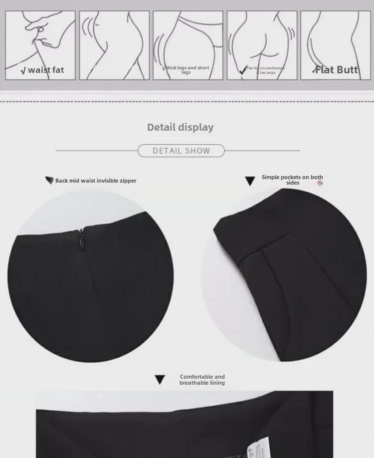 Women's White Wide-Leg High Waist A-Line Slim Suit Shorts for Spring/Summer 2024