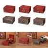 Wood Decorative Storage Box: Wooden Treasure Chest Photo Box, Crate with Lid
