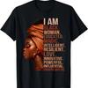 Ich bin Schwarze Frau Gebildet Magisch Intelligent Melanin Mädchen T-Shirt