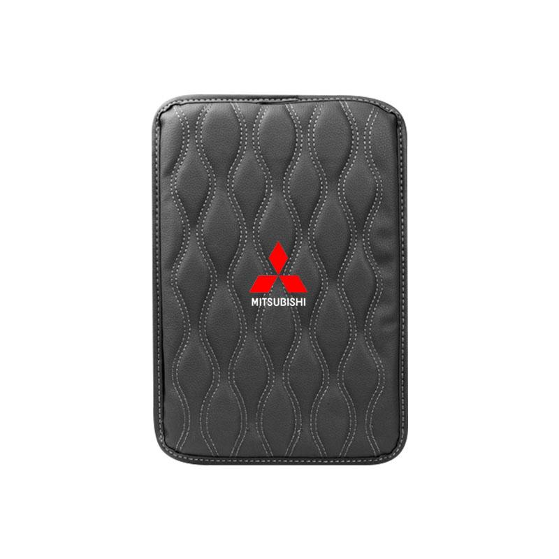 Car Center Console Cover Leather Armrest Mat Arm Storage Box Mat Caps For Mitsubishi ASX Lancer Outlander Pajero EVO EX Lancer
