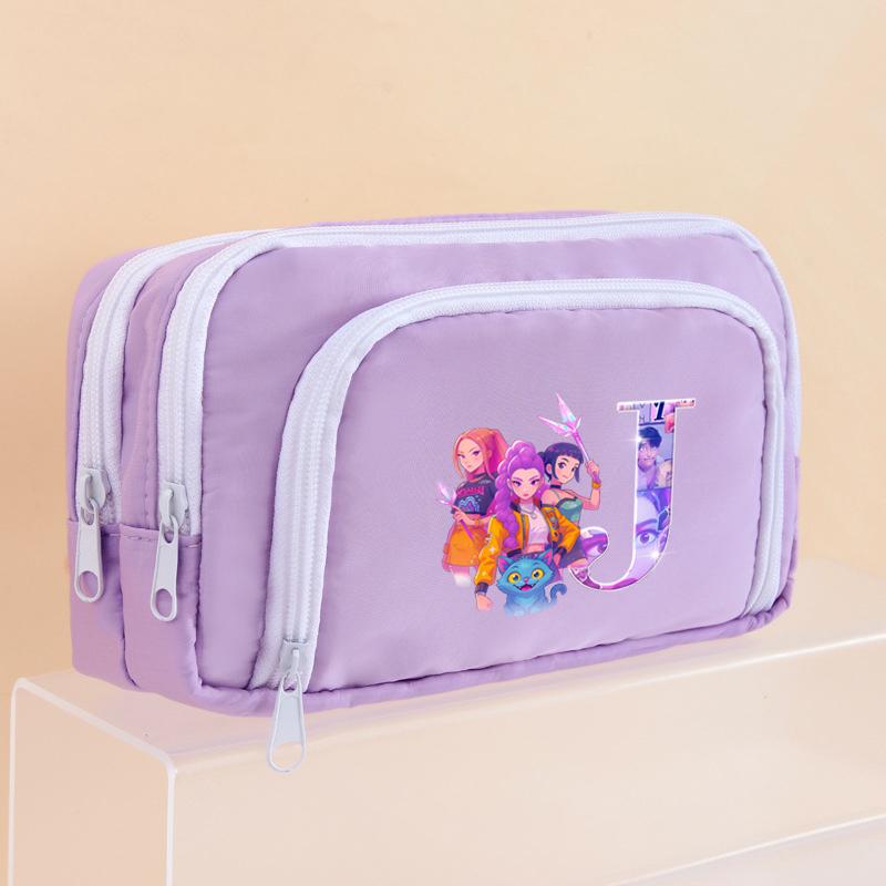 Kpop Dämonenjäger Federmäppchen Cartoon Kawaii Mädchen Stiftebox Stifthalter Tasche für Schüler Schulanfang Schreibwaren Geschenkartikel