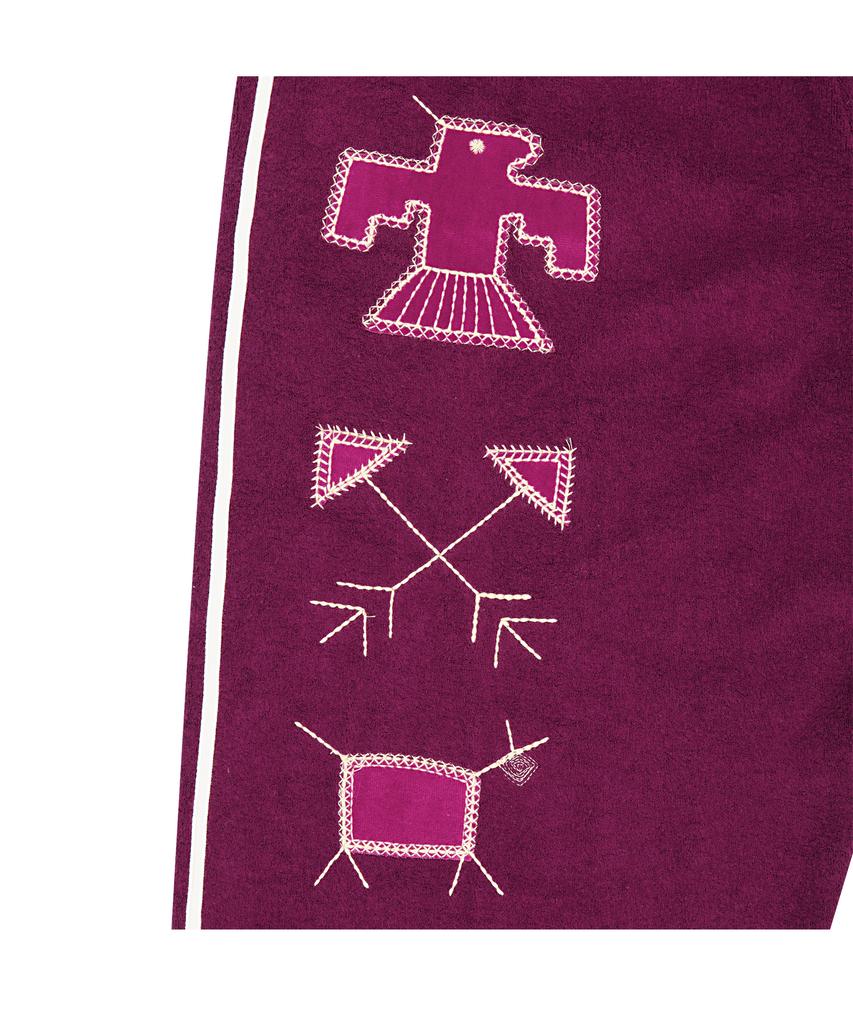TUEWID Tuewid Retro Sweatpants Wide Fit In Plum