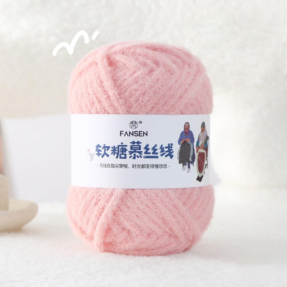 Durable 100g/ Roll Wool Yarn Multicolor Handmade Crochet Yarn DIY Soft Woven Thread For Bag Blanket