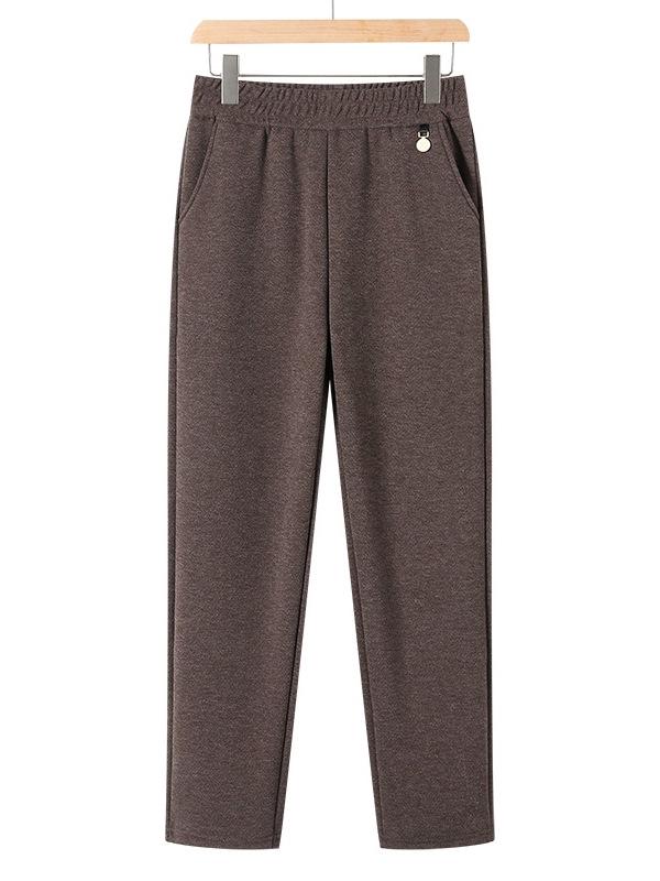 Mamas Winter Fleecegefütterte Petite Hose 2025 - Modische Lässige Lange Hose für Mittelalte und Ältere Frauen