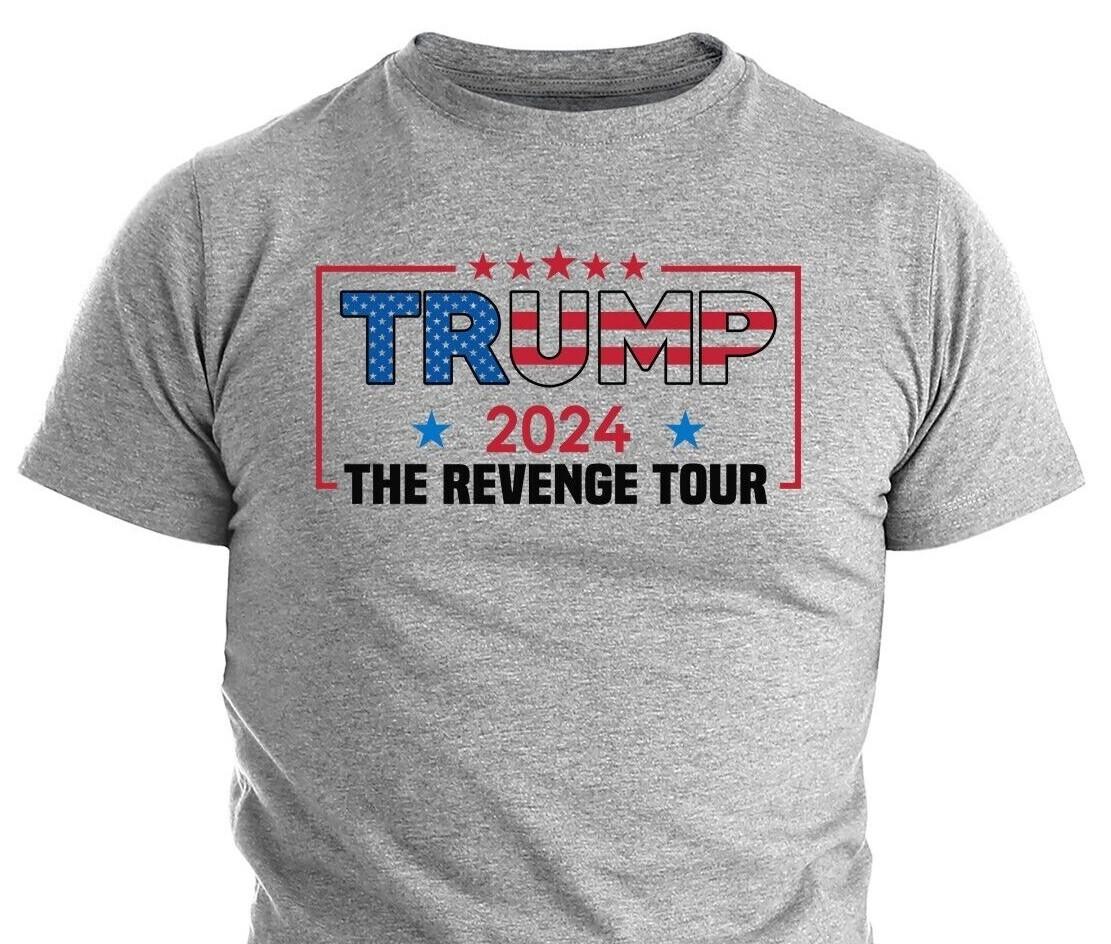 Trump 2024 Revenge Tour T-Shirt Mens Womens Tees Tops Political T Shirt Mens Womens Tees Top 2024 Elections Trump Shirts 2XL