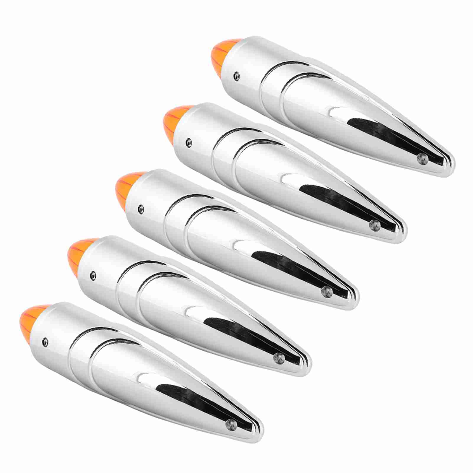 

5pcs set 17LED Amber Truck Roof Cab Marker Light Bright Waterproof Lamp Fit for Peterbilt