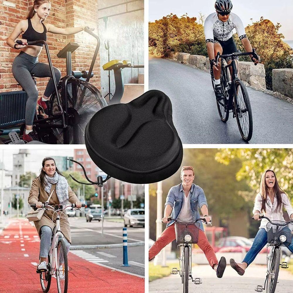Breathable Bike Seat Cover Thickened E-Bike Gel Pad Soft Bike Seat Cushion