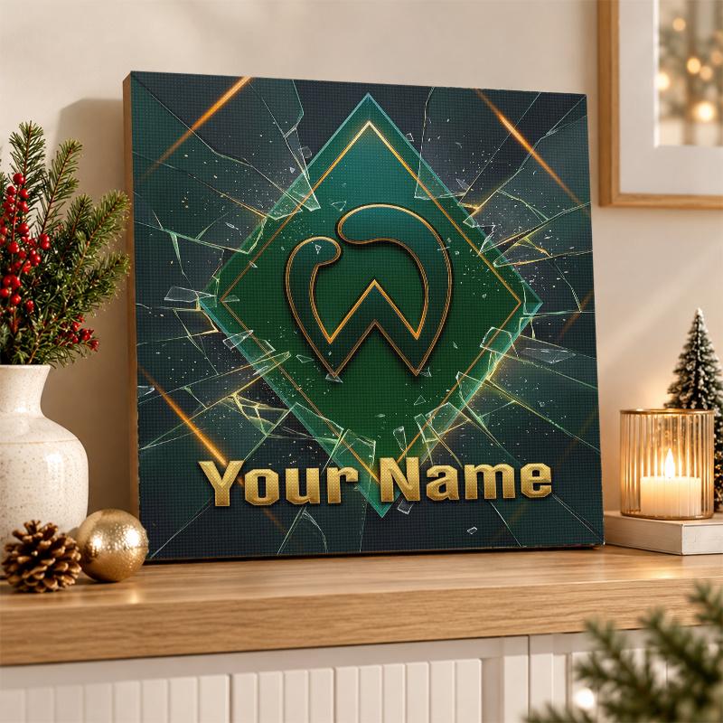 Werder Bremen FC Custom Name Text 5D Diamond Painting Kit DIY Full Drill Diamond Art Decoration