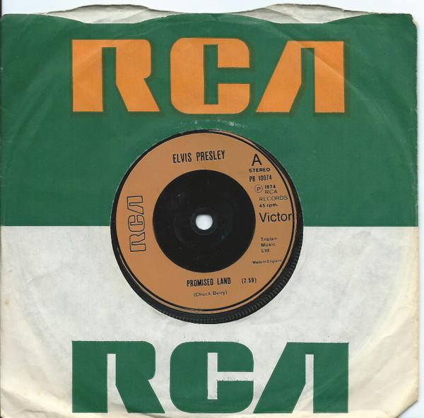 

7inch Record ELVIS PRESLEY - Promised Land PB10074 RCA Victor 1974 UK Rock Used