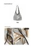 Korean Nylon Striped Casual Single Shoulder Bag - Large Capacity Artistic Underarm Handbag