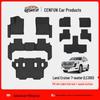 Toyota Land Cruiser LC300 TPE 7-Seat Floor Mats & Waterproof Trunk Mat for LHD/RHD.