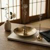 Incense Incense Stick Incense Incense for Buddhist Mini for Interior Gift Holder, Holder, Burner, Plate, Altar, Altar, Alloy, Brass-like Finish, Gold,