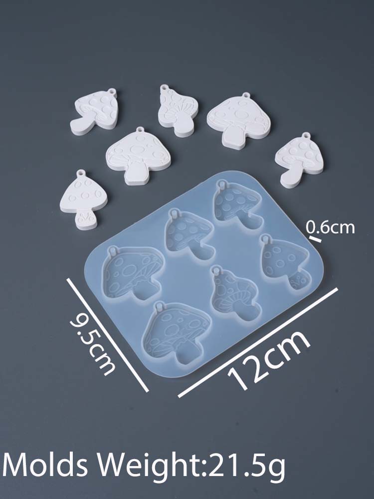 

3D Rabbit Silicone Mold DIY Easter Mushroom Egg Hanging Pendant Craft Making Plaster Resin Casting Molds Home Dec Bunny Art Gift