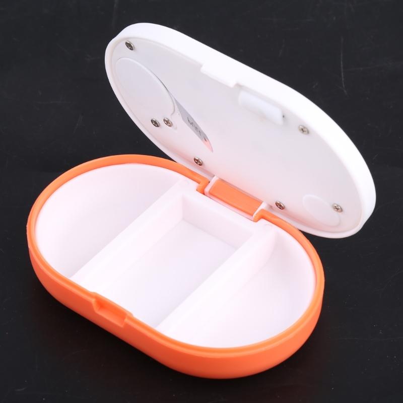 Travel for Pill for Case Medicine Box Mini Portable Reminder Drug Box for Pill Box for W/ Timer Pillbox Medication Organ