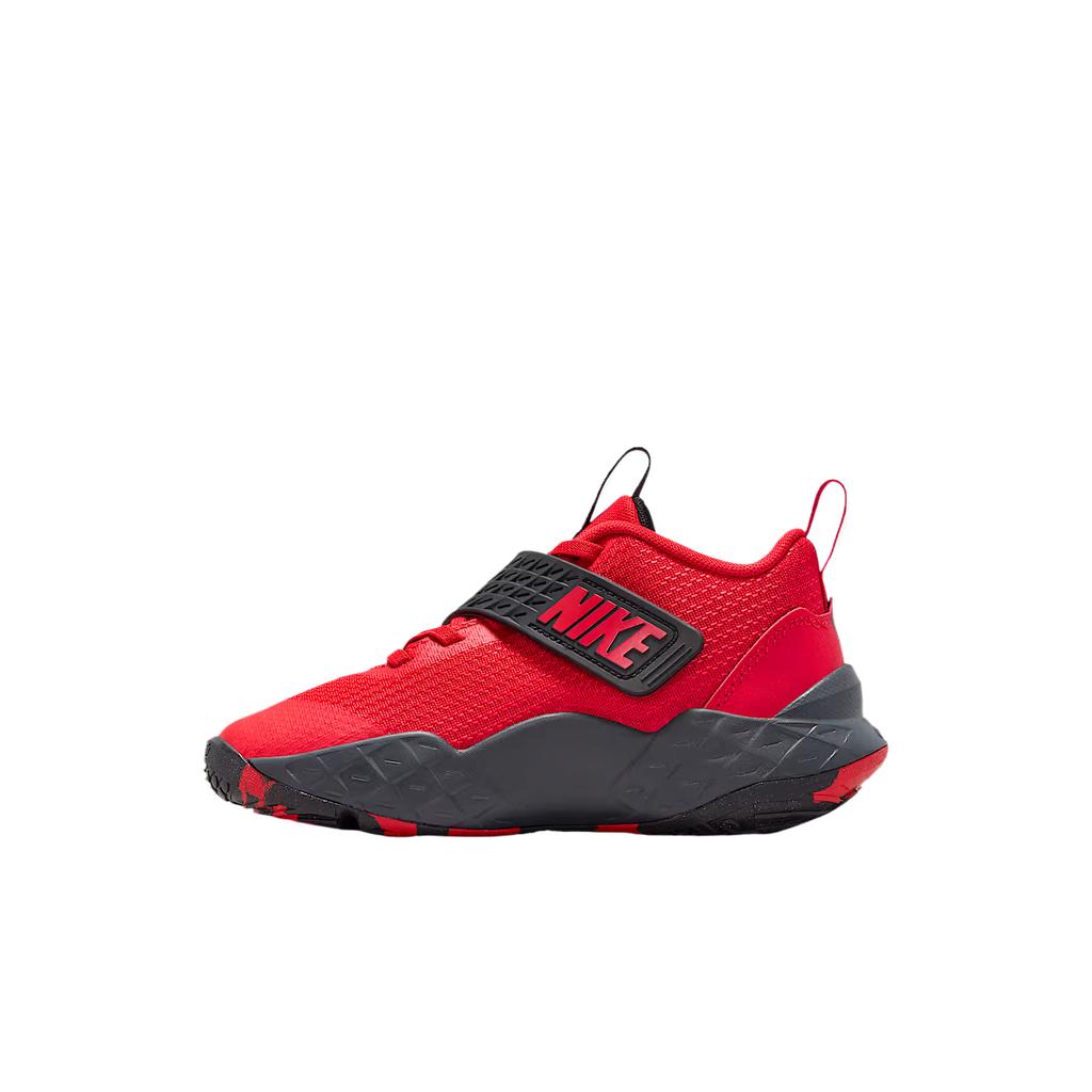 Nike Team Hustle D 12 Mesh Children's Basketball Shoes University Red HF6280-602
