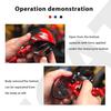 Transforming Motorcycle Rider Figurine Deformable Helmet Racing Driver Action Figure with Movable Joints Desktop