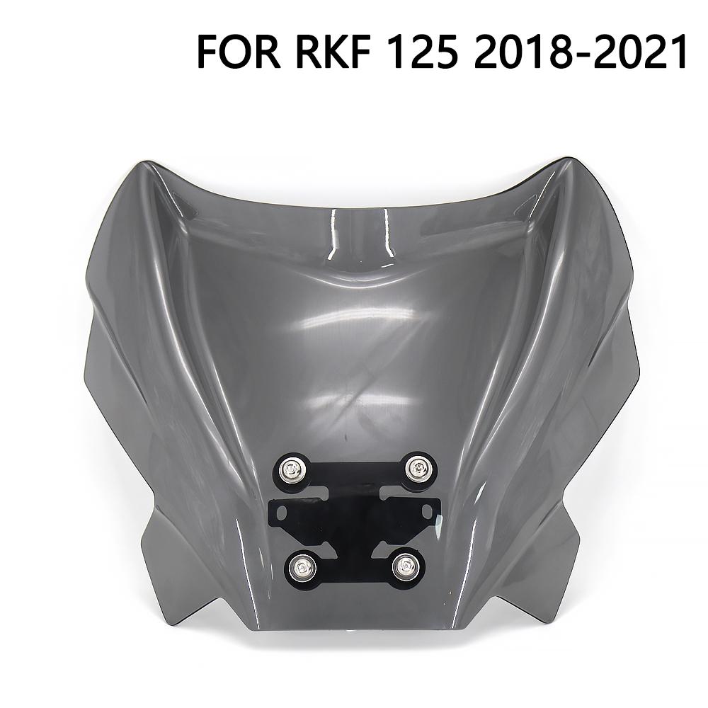 New Motorcycle Accessories Windshield Windscreen Wind Shield Deflectore For KEEWAY RKF 125 RKF125 2018 2019 2020 2021 2022
