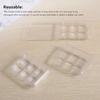 AAAF 100 Packs Wax Melt Clamshells Molds Square, 6 Cavity Clear Plastic Cube Tray For Candle-Making & Soap