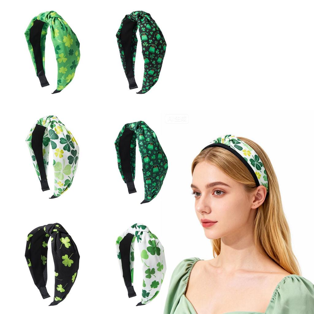 St. St. Patrick's Day Breites Stirnband - Einzigartiges Irisches Festival Party Haaraccessoire