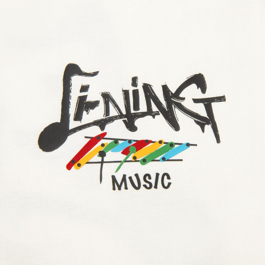 Li Ning Sports Lifestyle Series High Street American Retro Casual Ice Silk Comfortable Versatile Summer Short Sleeve T-Shirt Unisex Tops AHSV263-1