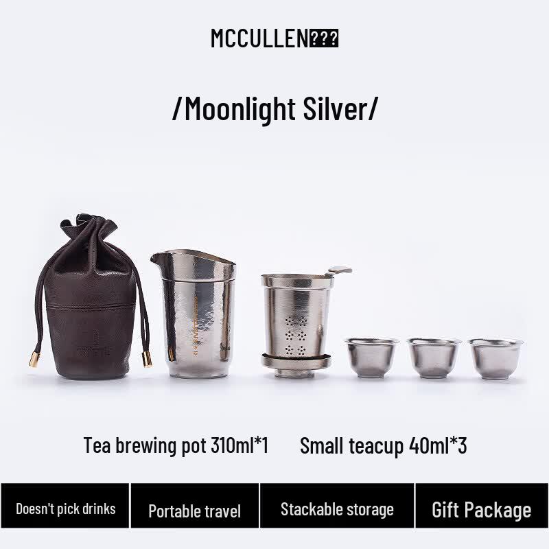 McCullen Pure Titanium Portable Travel Tea Set