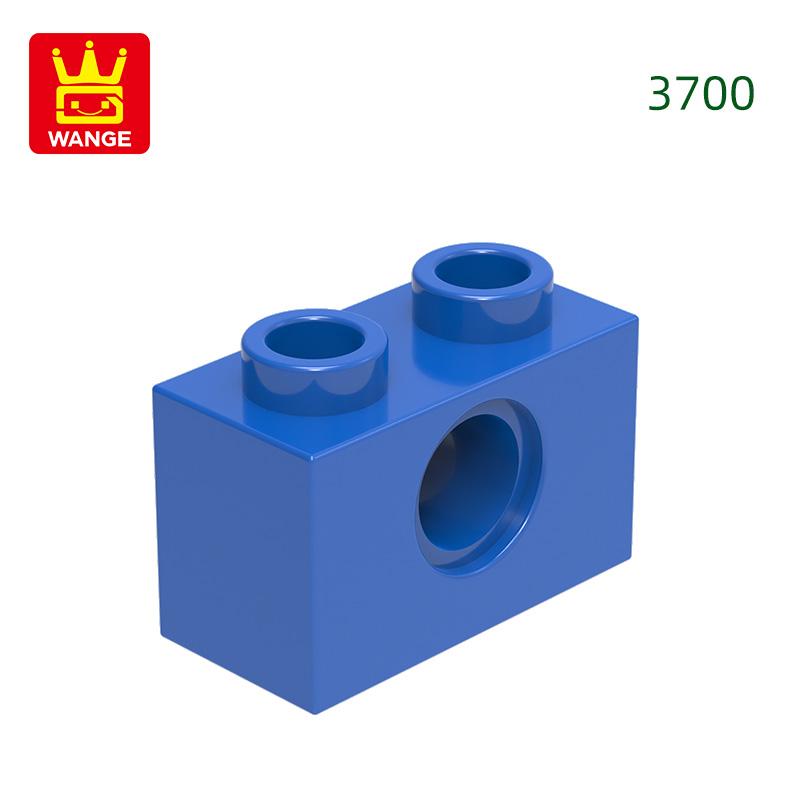 125Pcs/lot 3700 1x2 1 Hole Constructing Blocks MOC DIY Accessories Compatible With Bricks Children Toys Gift Box