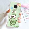 JZ2 Kerokero Keroppi Transparent Case for Samsung A04 A14 A23 M33 M53 Realme 10 9 C35 C55 VIVO Y02 X80 Infinix Hot 30 Note 11 Tecno Spark 8P Pro